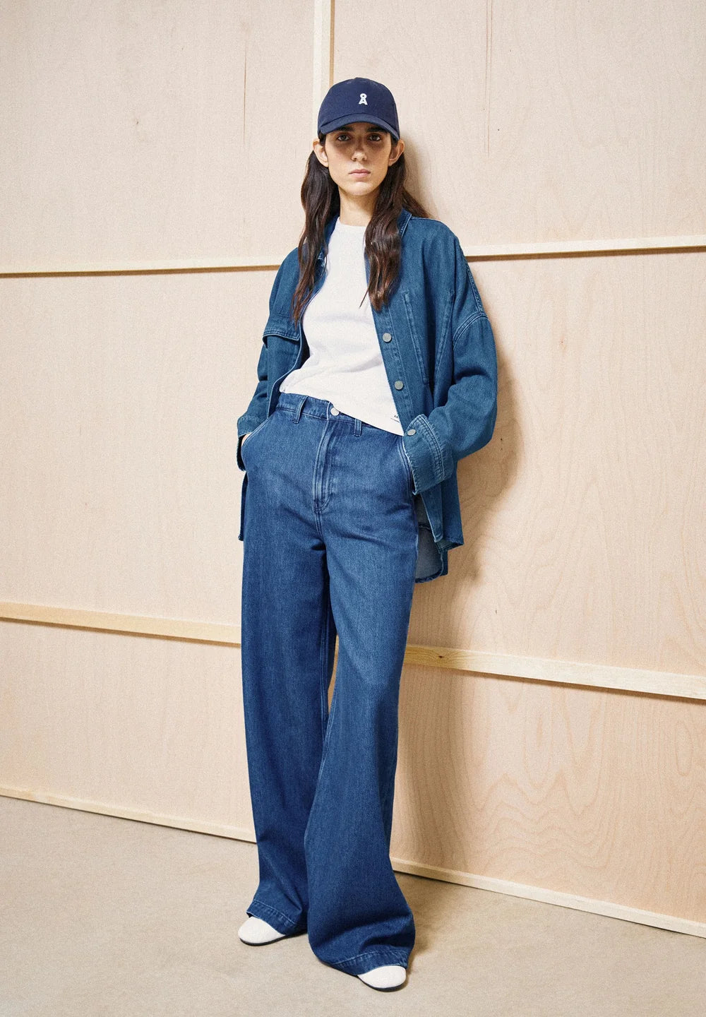 Armedangels - WIDE LEG DENIM PANT bright blue