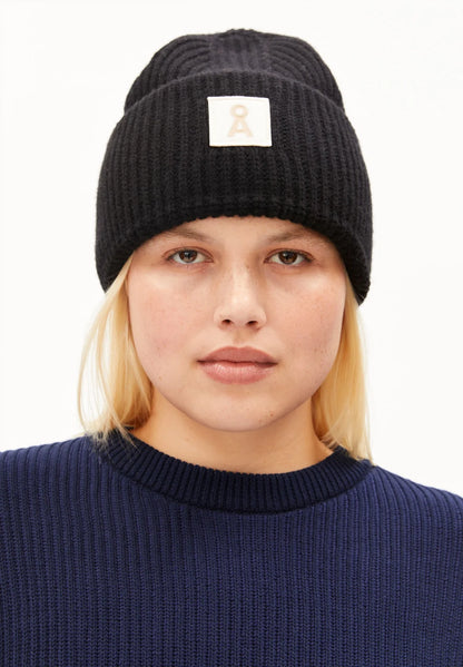 Armedangels - ICONIC Å WOOL HAT Accessoires Mütze black