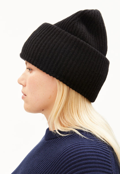 Armedangels - ICONIC Å WOOL HAT Accessoires Mütze black
