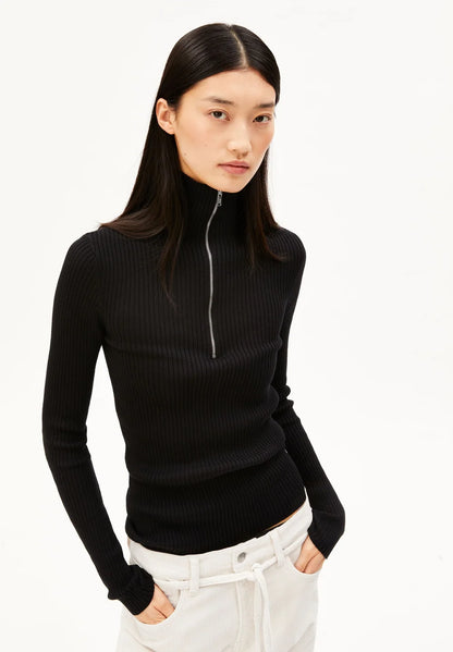 Armedangels - COTTON KNIT TROYER Strick Pullover black