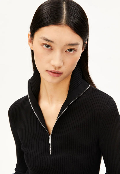 Armedangels - COTTON KNIT TROYER Strick Pullover black