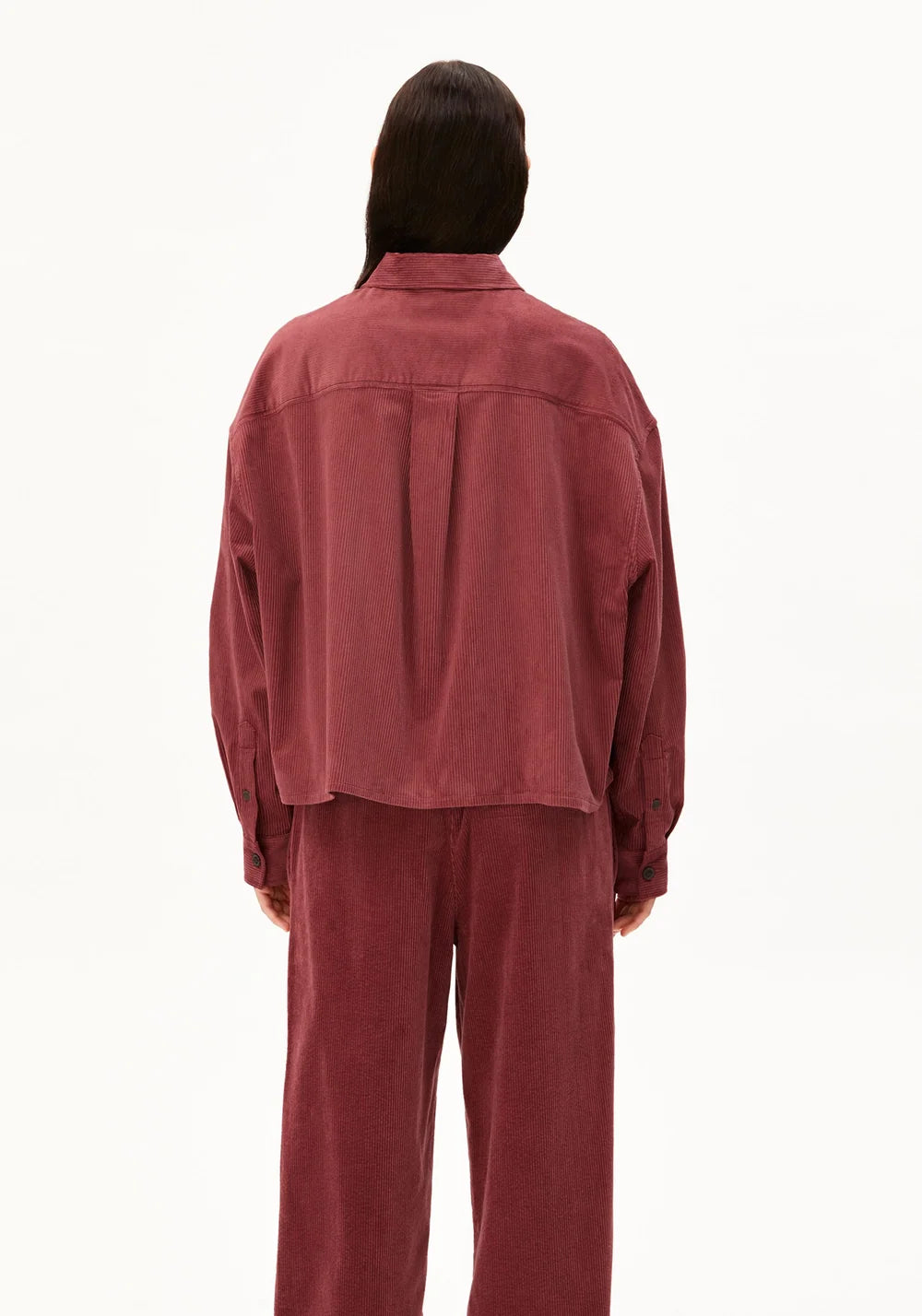 Armedangels - NALAANI CORDUROY BLOUSE Bluse langarm velvet ember