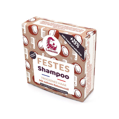 Lamazuna - Festes Shampoo trockenes Haar Kokosnussöl 70ml
