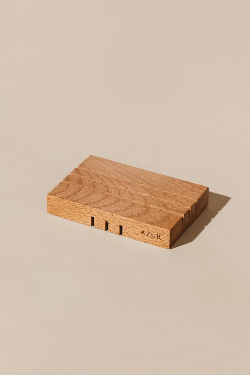 AZUR - Handgefertigte Seifenschale aus Holz