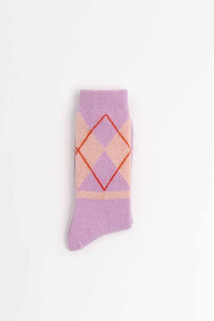 Suite 13 - ARGYLE SOCKS WOOL LILAC