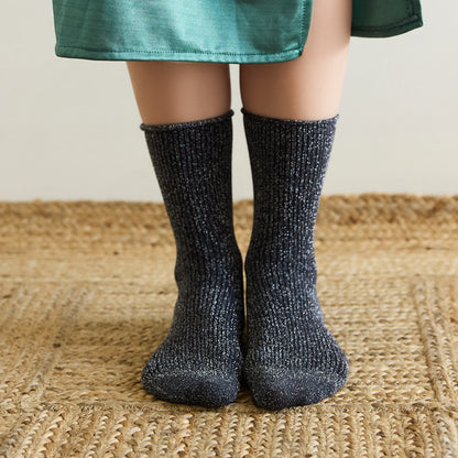KLUE - Glitter Lurex Socken Grau