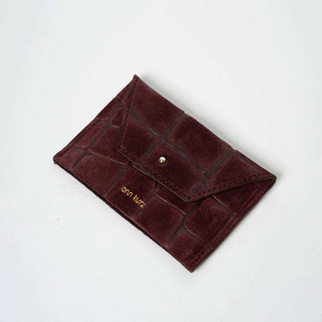 ann kurz - MIKA SUEDE BURGUNDY
