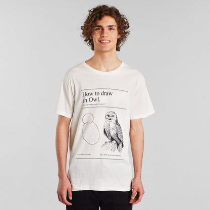 DEDICATED - T-shirt Stockholm How to Draw an Owl Whisper White