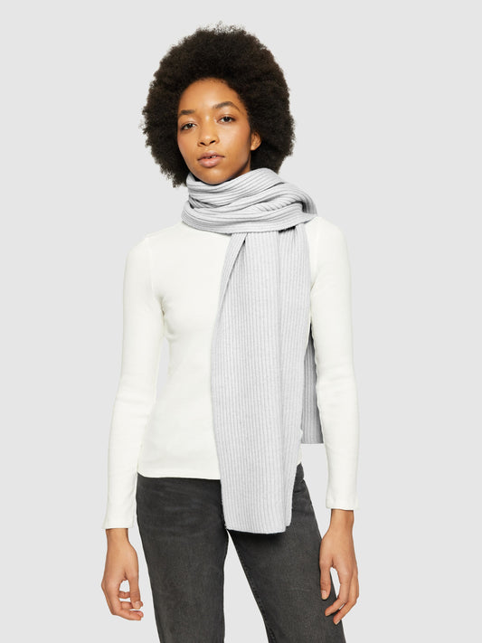 KCA - Rib knit scarf - RWS Grey Melange