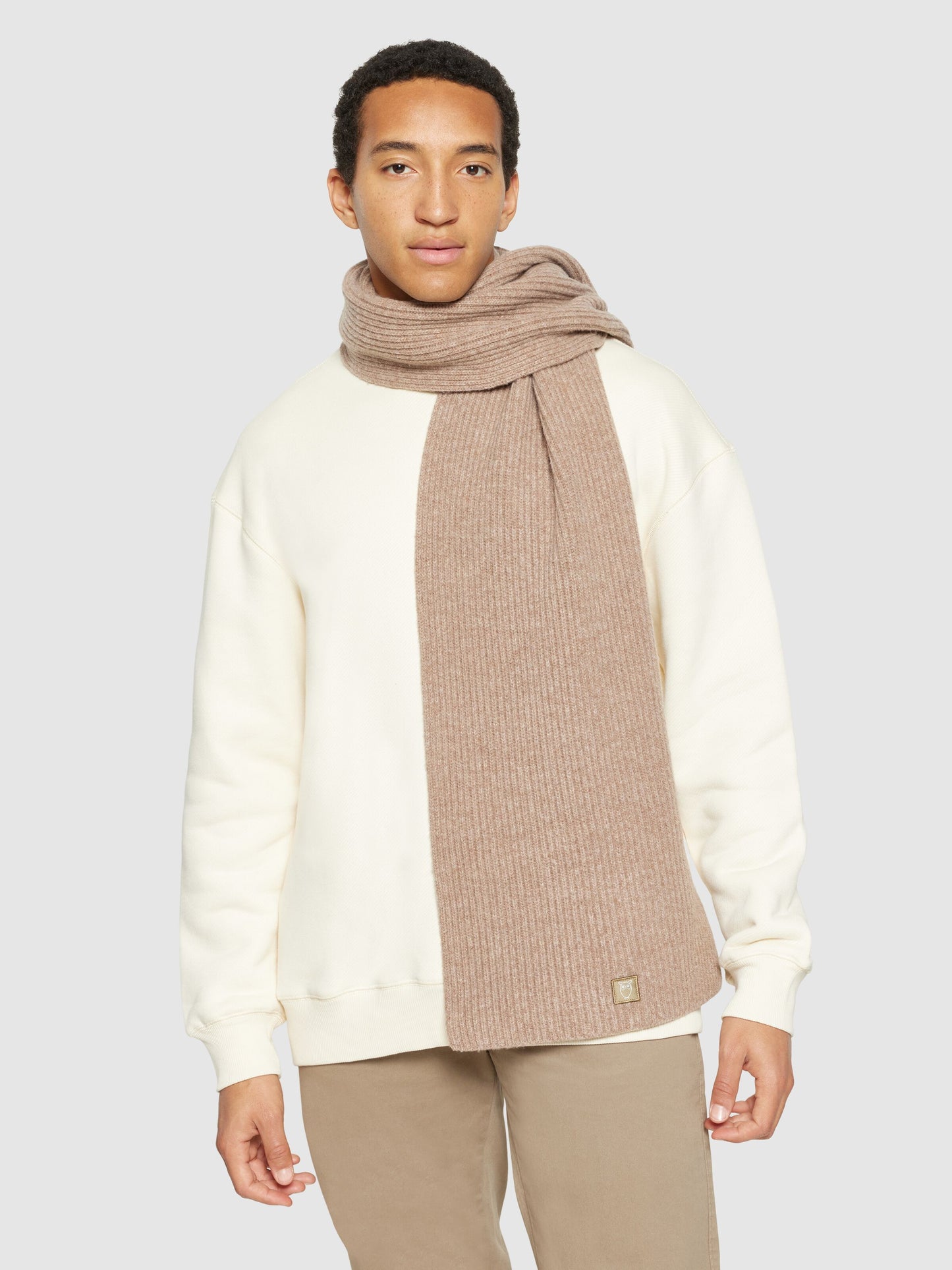 KCA - Rib knit scarf - RWS Kelp melange