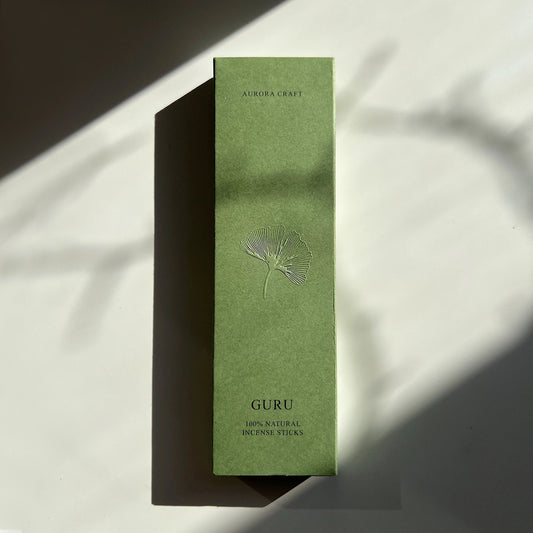 Aurora Craft - Guru - Natürliches Räucherwerk (Palo Santo, Zimt, Nelke, Orange)