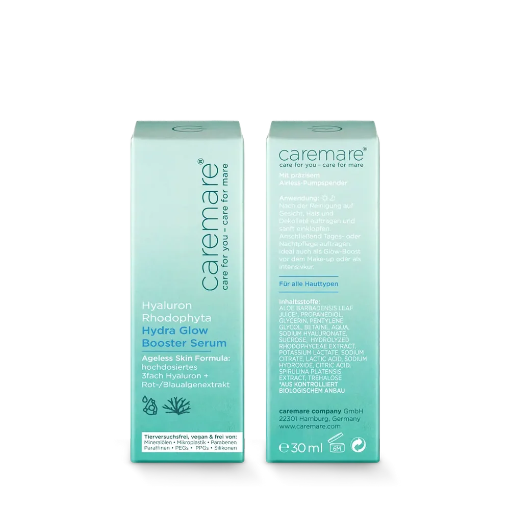 caremare - Hydra Glow Booster Serum Hyaluron Rhodophyta 30ml