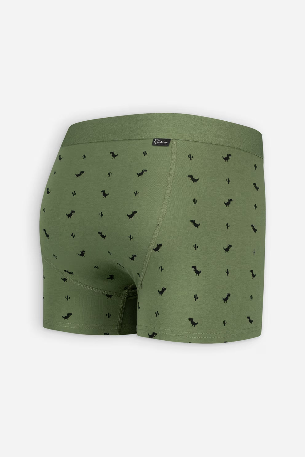 A-dam - Boxer Brief 8Bit Dino Army Green (Maya) - WERTE FREUNDE