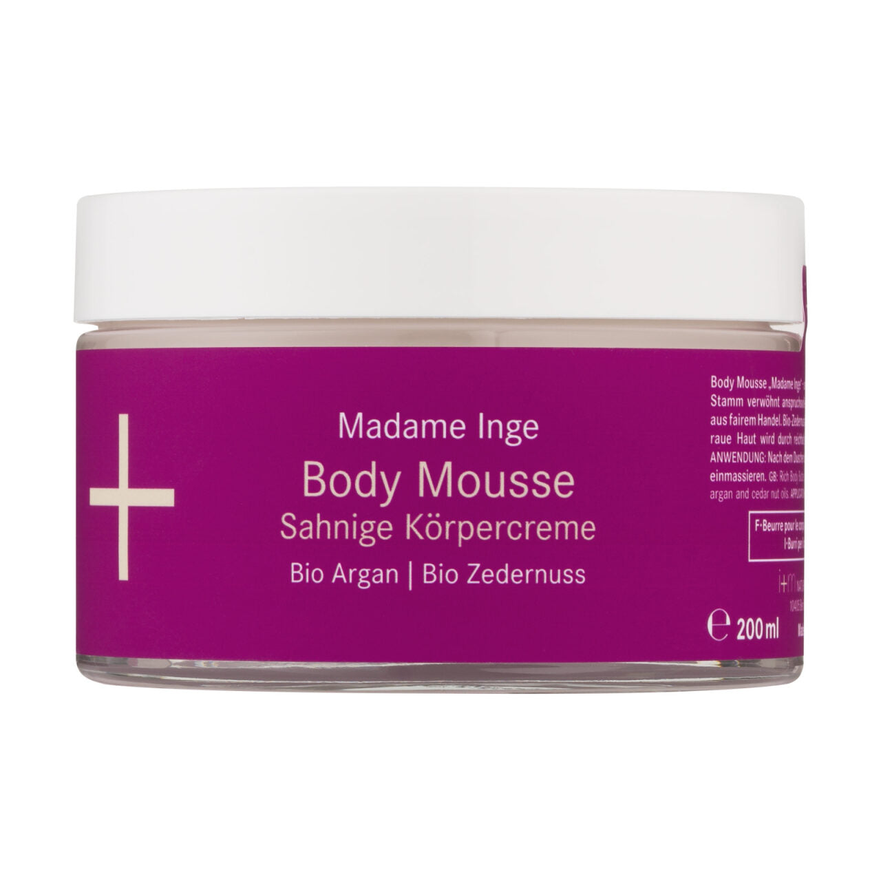 i+m - Madame Inge Body Mousse Argan Zedernuss - 200 ml - WERTE FREUNDE