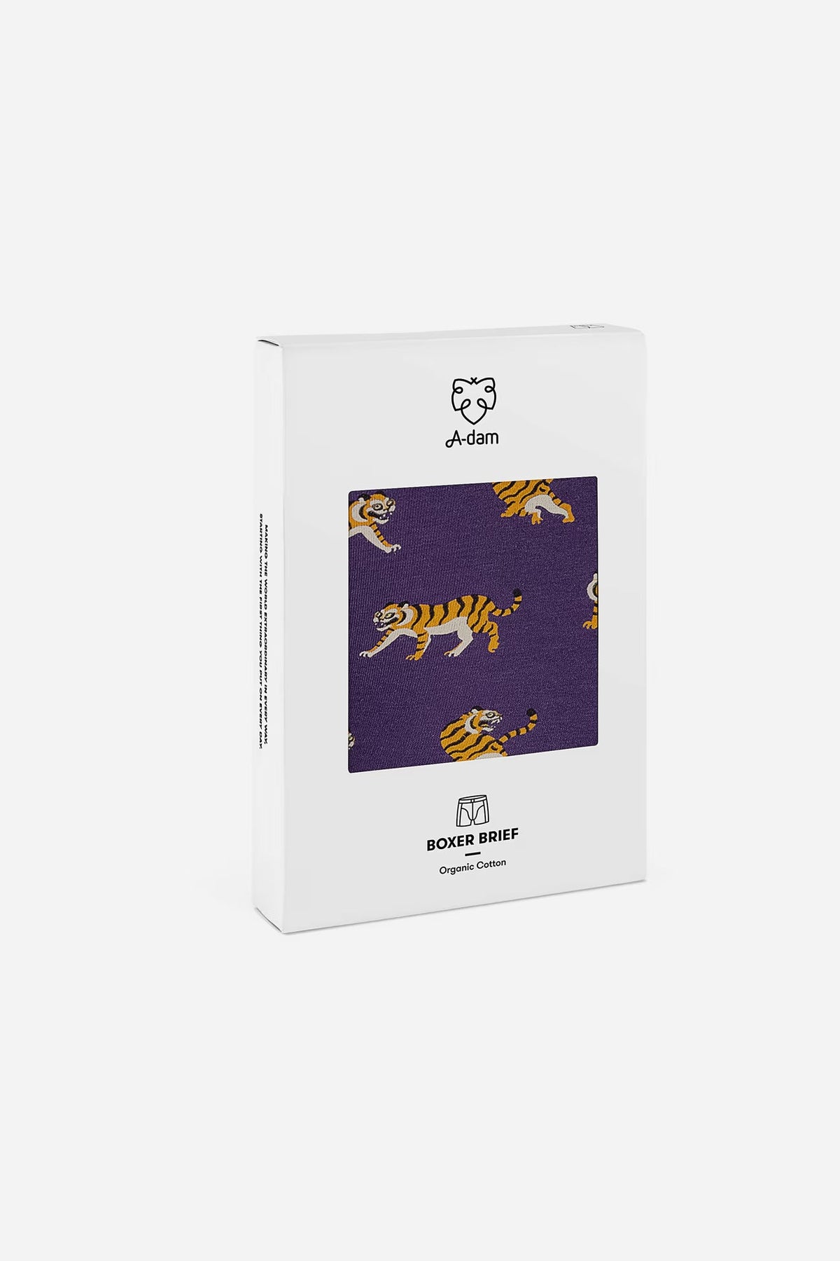 A-dam - Boxer Brief Print Purple Tigers - WERTE FREUNDE