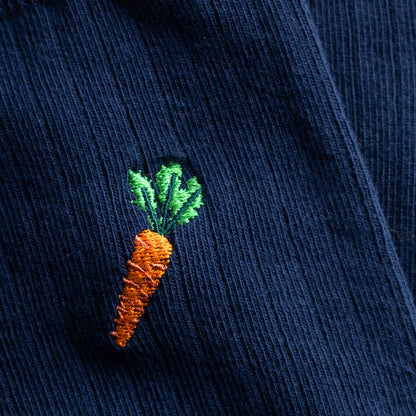 DEDICATED - Rib Socks Knivsta Carrot Estate Blue