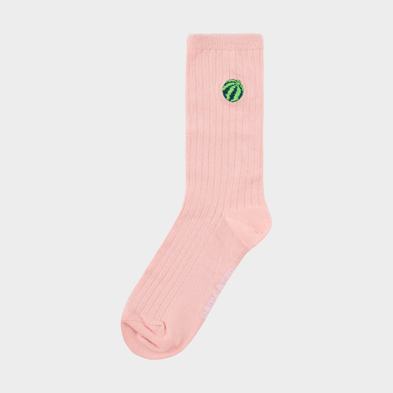 DEDICATED - Rib Socks Knivsta Water Melon Silver Pink