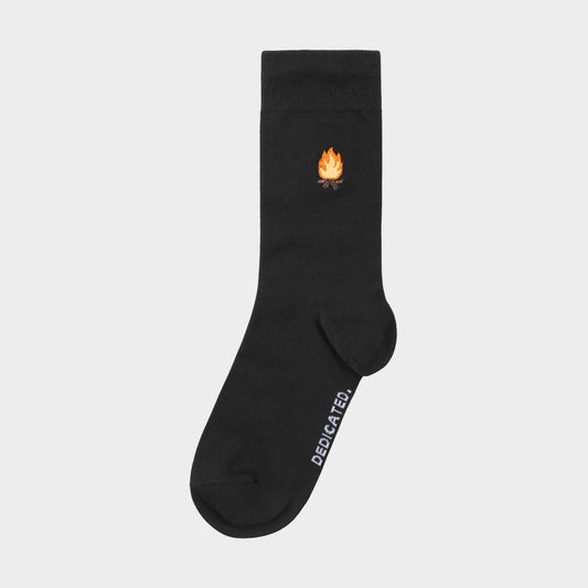 DEDICATED - Socks Sigtuna Camp Fire Black