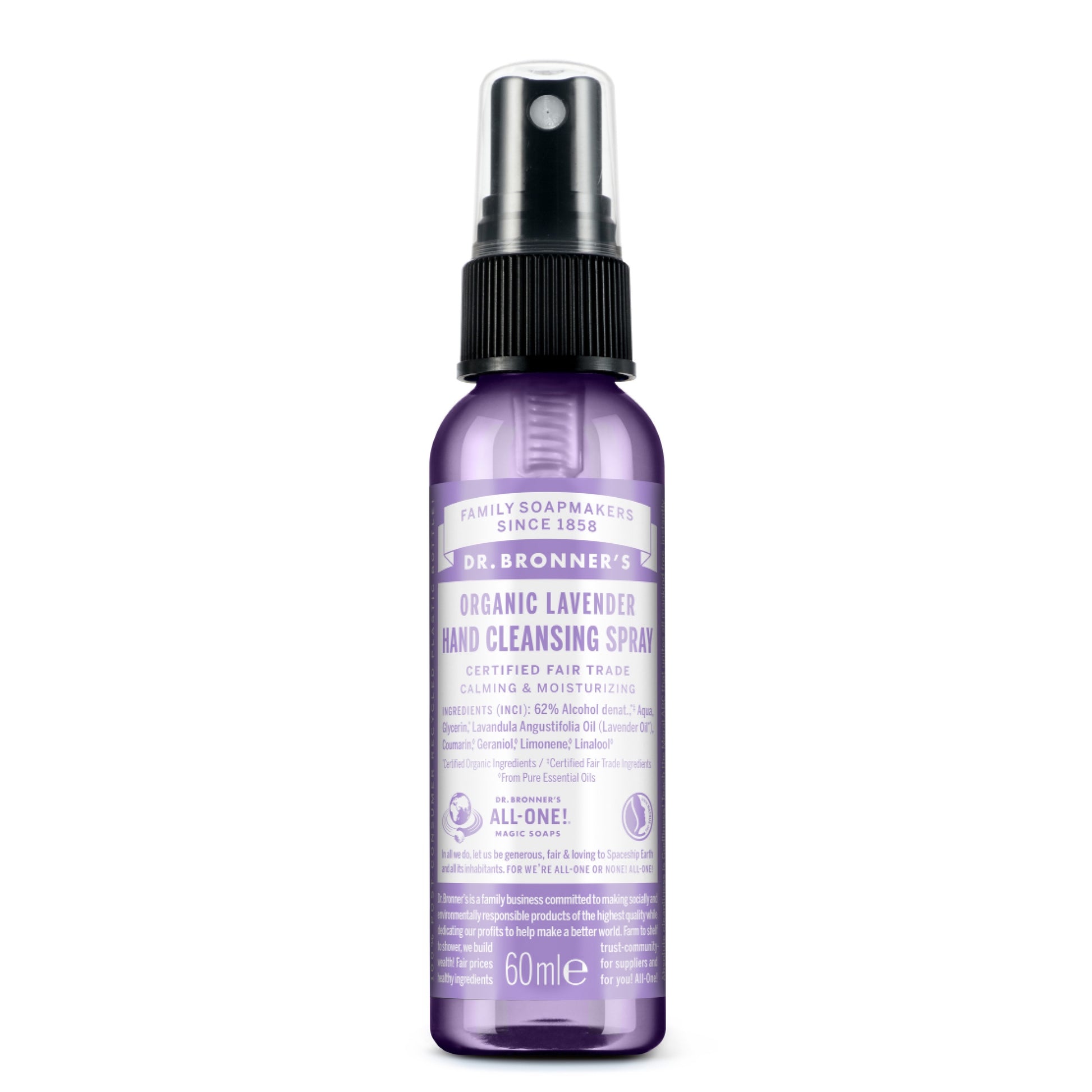 Dr. Bronner´s - Bio Hand-Hygienespray Lavendel 60 ml - WERTE FREUNDE