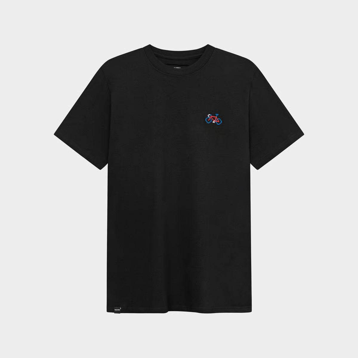 DEDICATED - T-shirt Stockholm Stitch Bike Black - WERTE FREUNDE