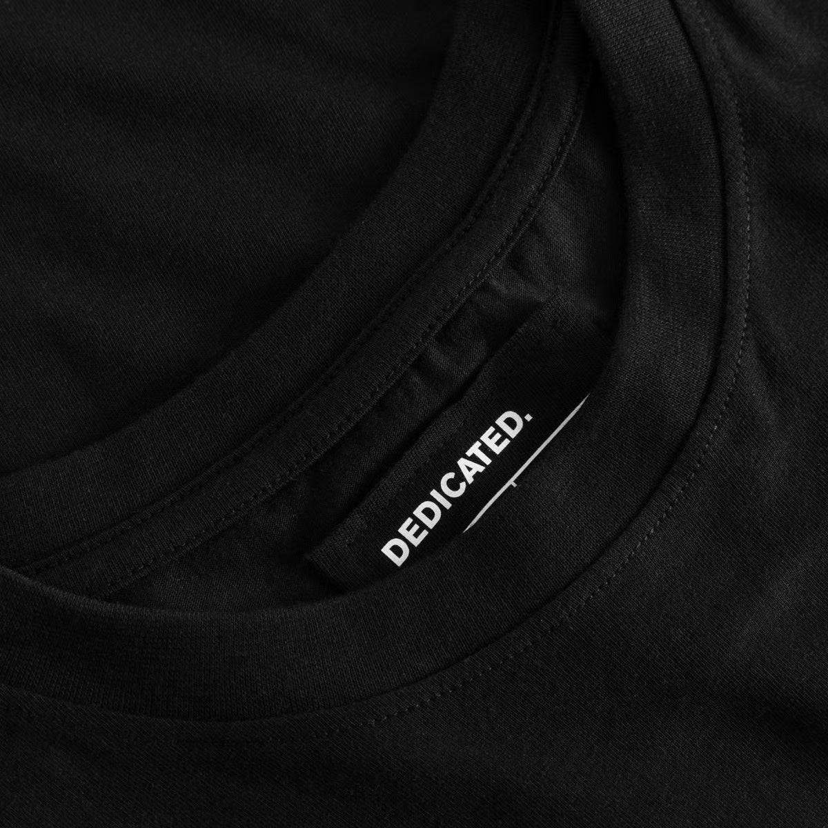 DEDICATED - T-shirt Stockholm Stitch Bike Black - WERTE FREUNDE