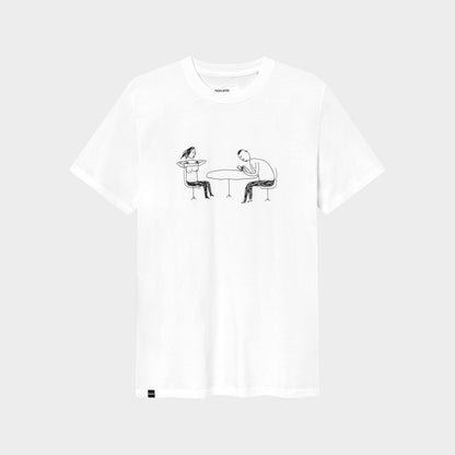 DEDICATED - T-shirt Stockholm Phoney Date White