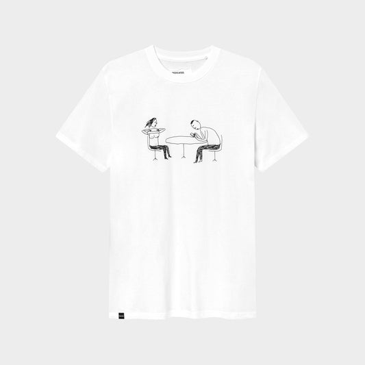 DEDICATED - T-shirt Stockholm Phoney Date White