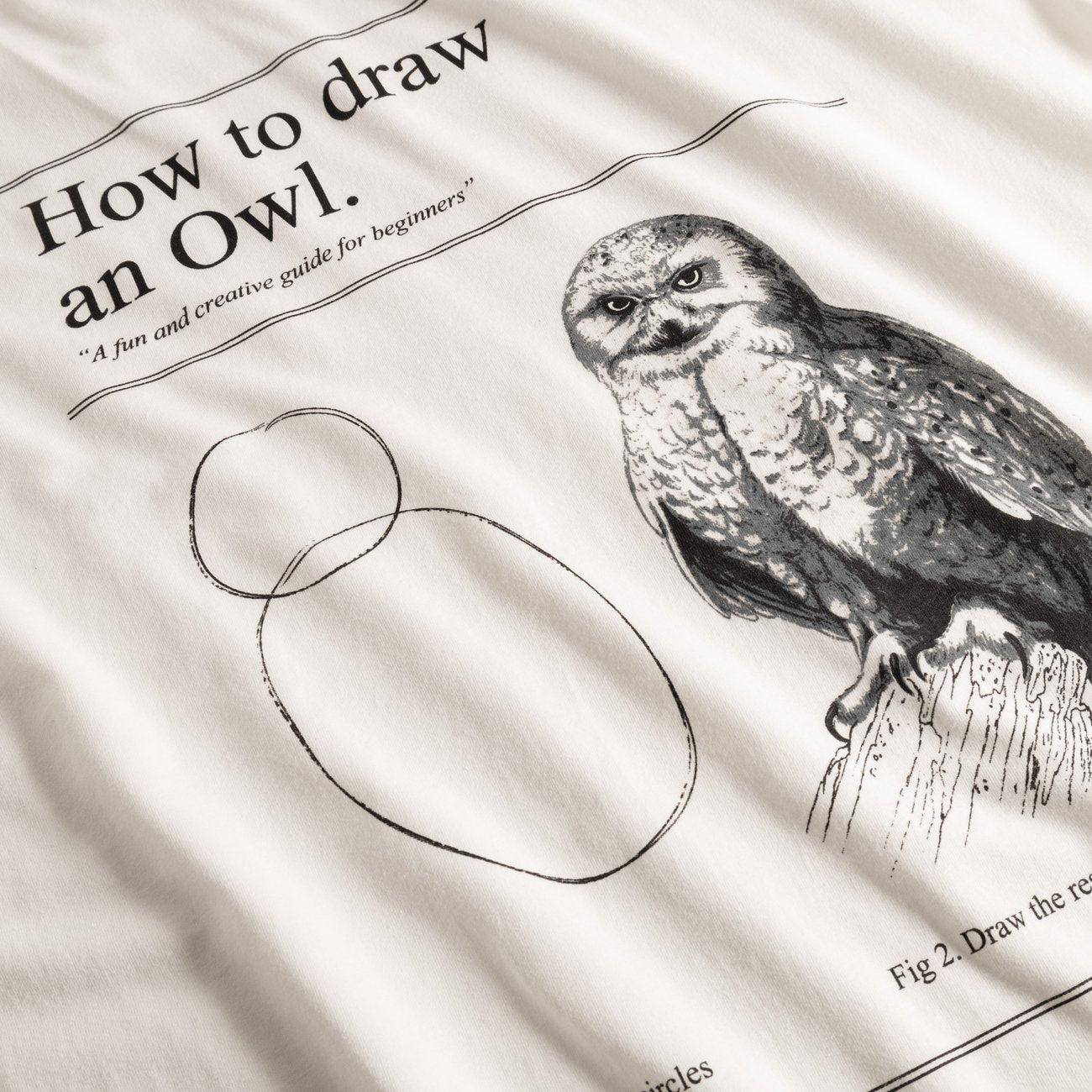 DEDICATED - T-shirt Stockholm How to Draw an Owl Whisper White