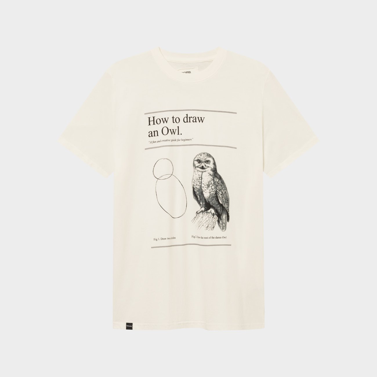 DEDICATED - T-shirt Stockholm How to Draw an Owl Whisper White