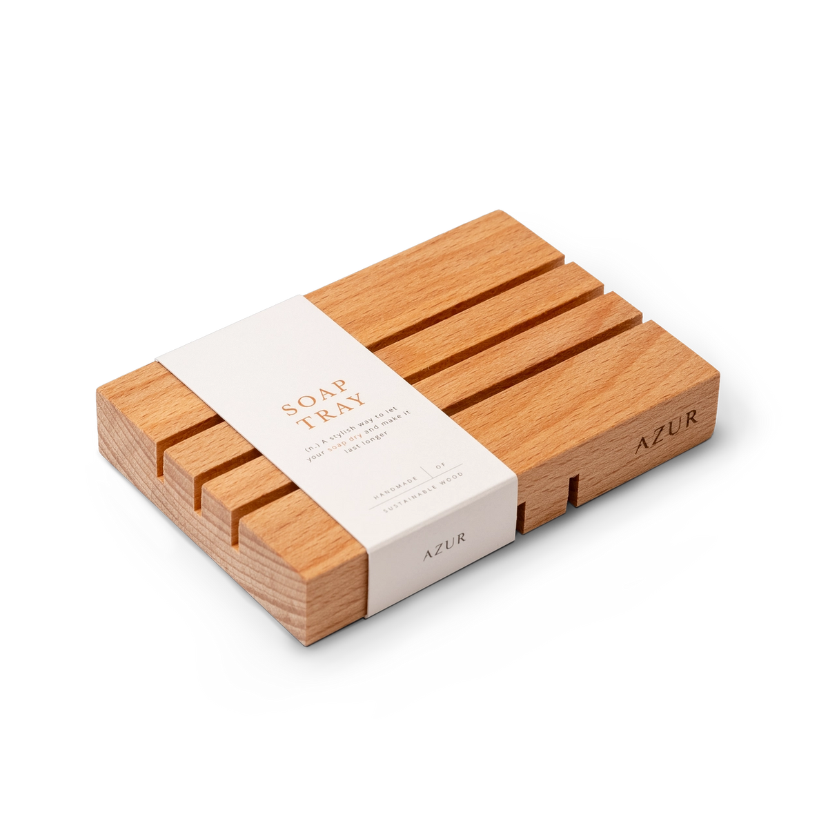 AZUR - Handgefertigte Seifenschale aus Holz