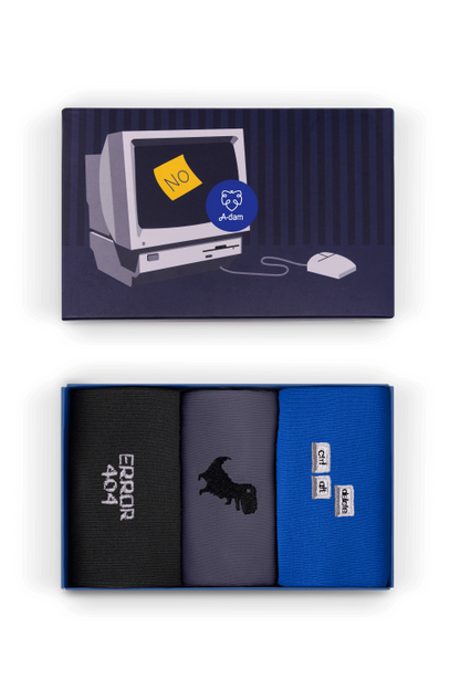 A-dam - Casual Socks 3P Computer Says No Maya 96