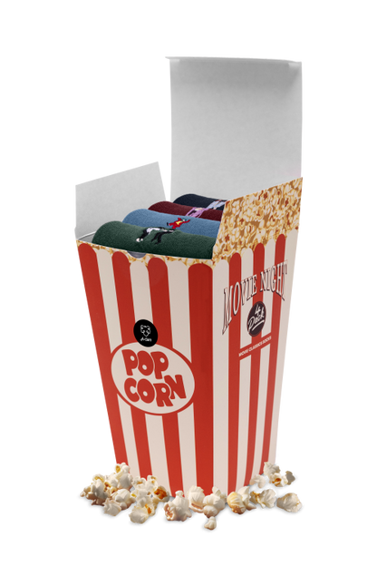 A-dam - Casual Socks 4P Movie Night