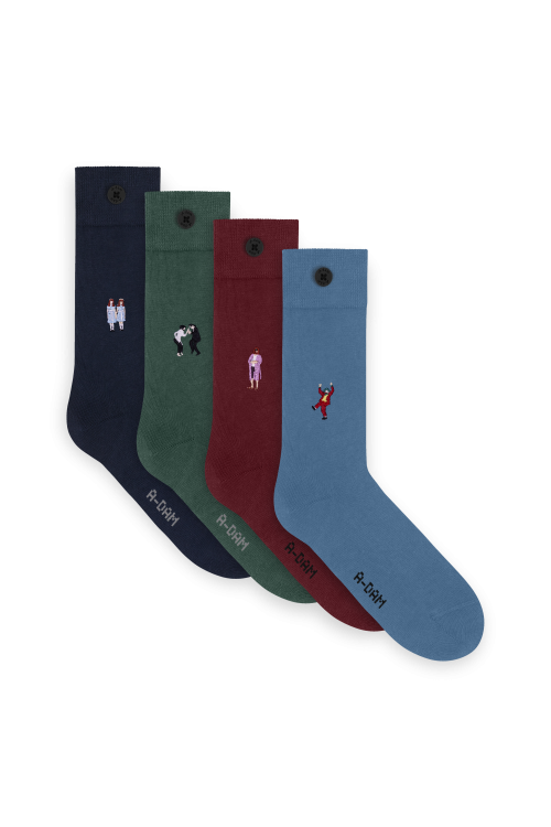 A-dam - Casual Socks 4P Movie Night