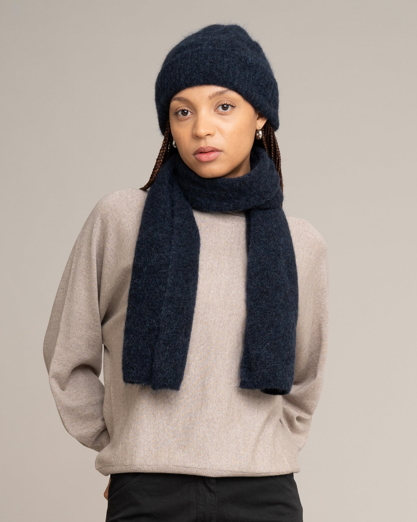 JOHNNYLOVE - VIVIENNE Scarf Baltic Blue - WERTE FREUNDE