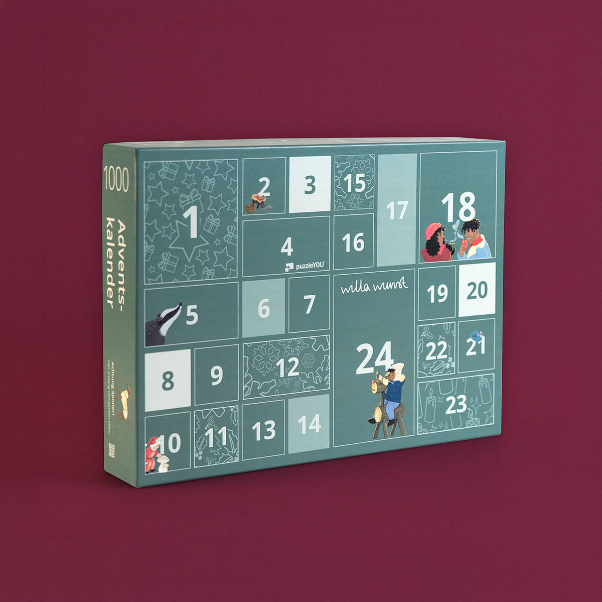 Willa Wunst - Puzzle Adventskalender Waldweihnacht