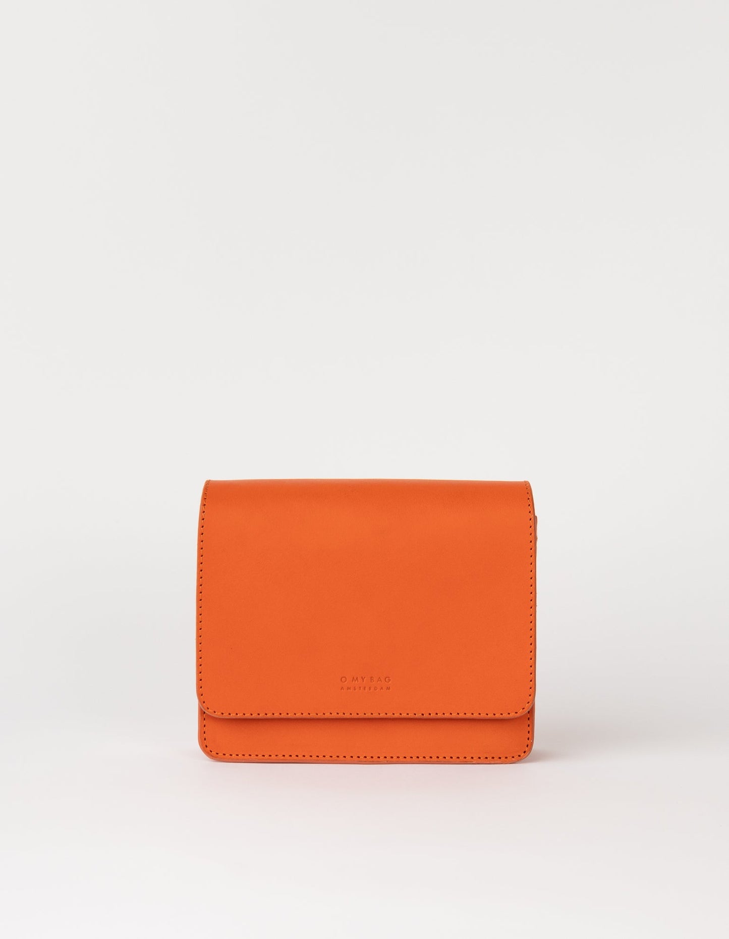 O MY BAG - AUDREY MINI Tangerine Classic Leather