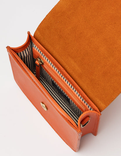 O MY BAG - AUDREY MINI Tangerine Classic Leather