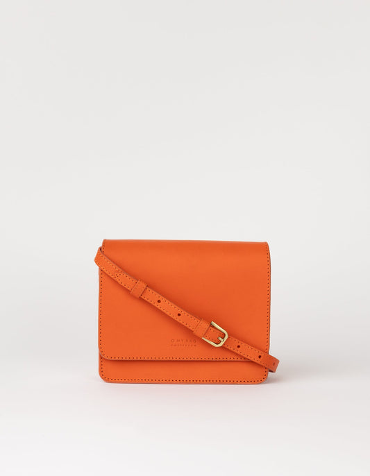 O MY BAG - AUDREY MINI Tangerine Classic Leather