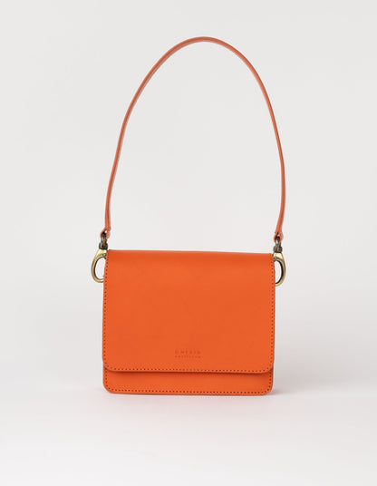 O MY BAG - AUDREY MINI Tangerine Classic Leather