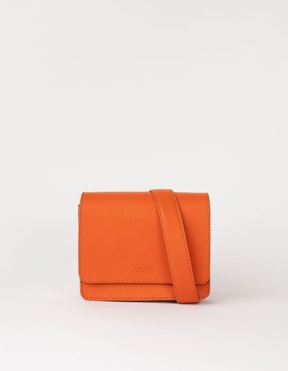 O MY BAG - AUDREY MINI Tangerine Classic Leather