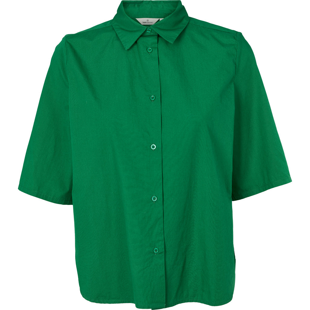 Basic Apparel - Silje SS Shirt Abundant green - WERTE FREUNDE