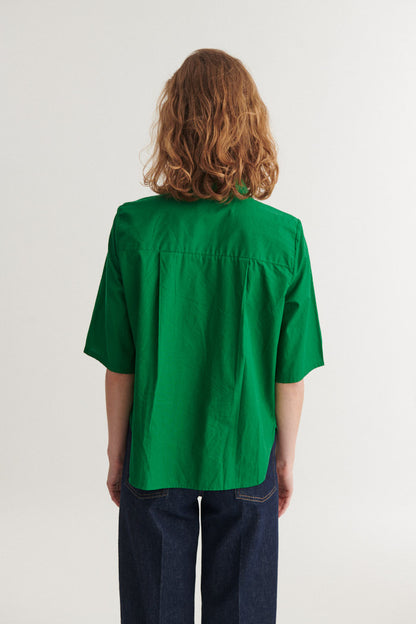 Basic Apparel - Silje SS Shirt Abundant green - WERTE FREUNDE