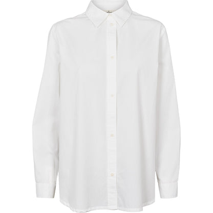 Basic Apparel - Silje LS Shirt Bright White - WERTE FREUNDE