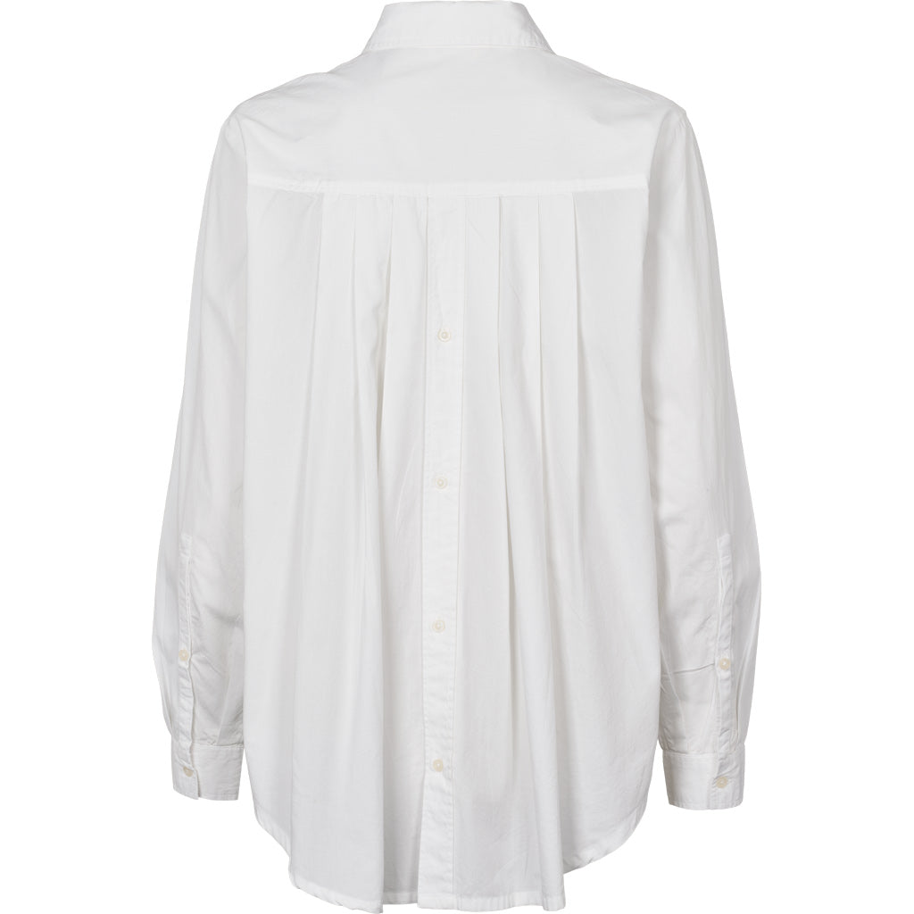 Basic Apparel - Silje LS Shirt Bright White - WERTE FREUNDE