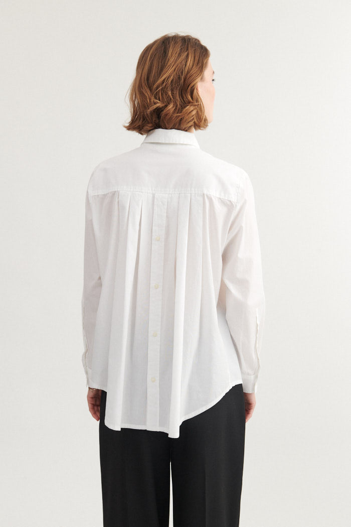 Basic Apparel - Silje LS Shirt Bright White - WERTE FREUNDE