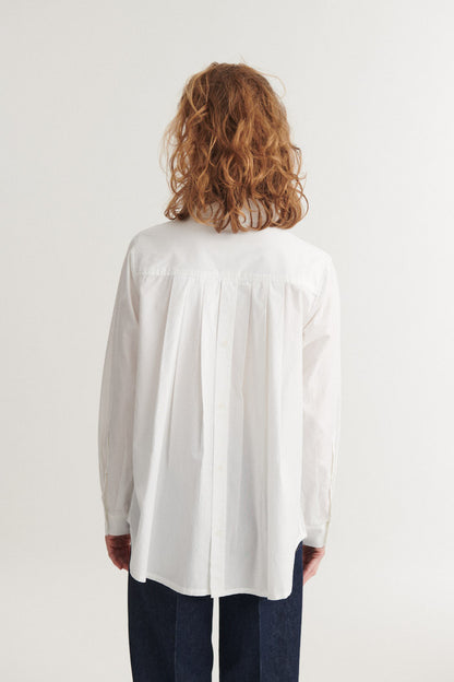 Basic Apparel - Silje LS Shirt Bright White - WERTE FREUNDE