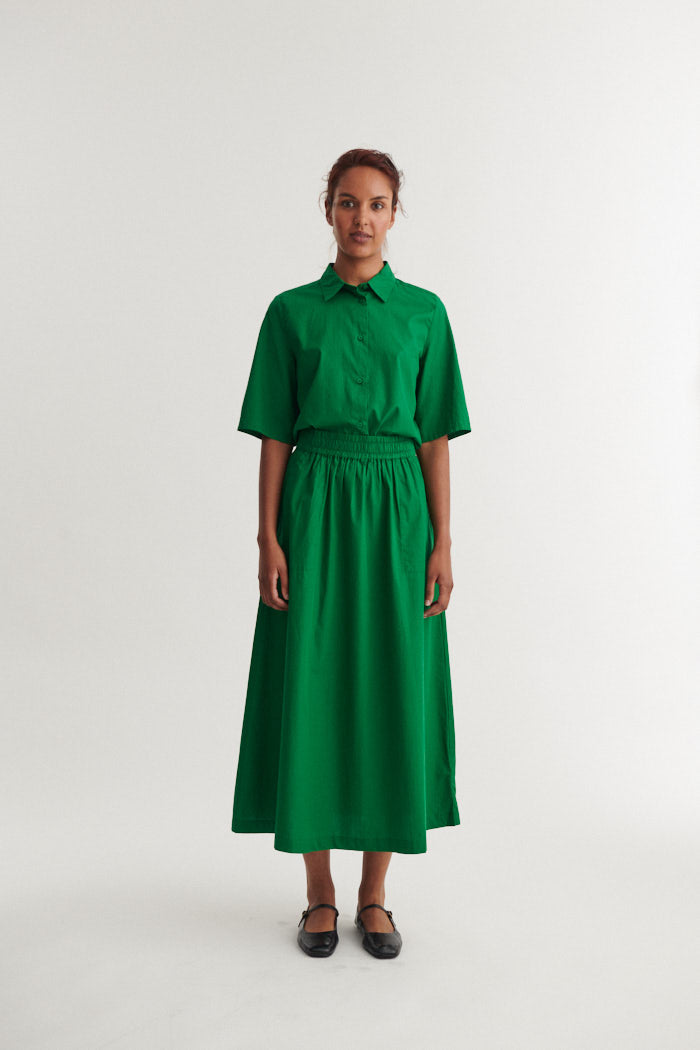 Basic Apparel - Silje Long Skirt Abundant green - WERTE FREUNDE