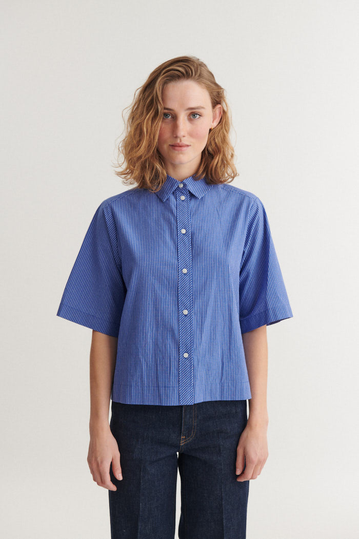 Basic Apparel - Chane SS Shirt Sodalite blue - WERTE FREUNDE