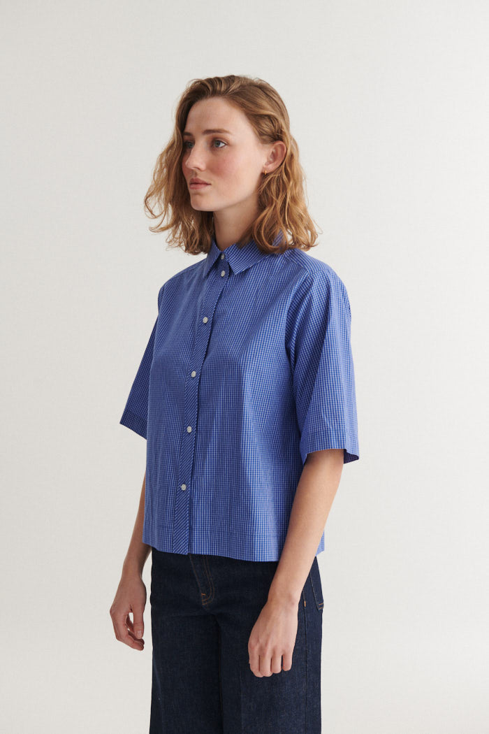 Basic Apparel - Chane SS Shirt Sodalite blue - WERTE FREUNDE