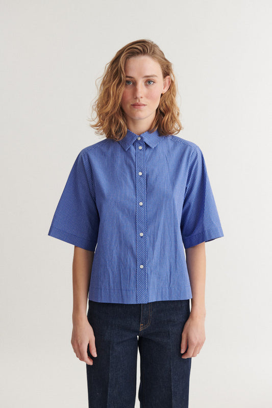 Basic Apparel - Chane SS Shirt Sodalite blue - WERTE FREUNDE